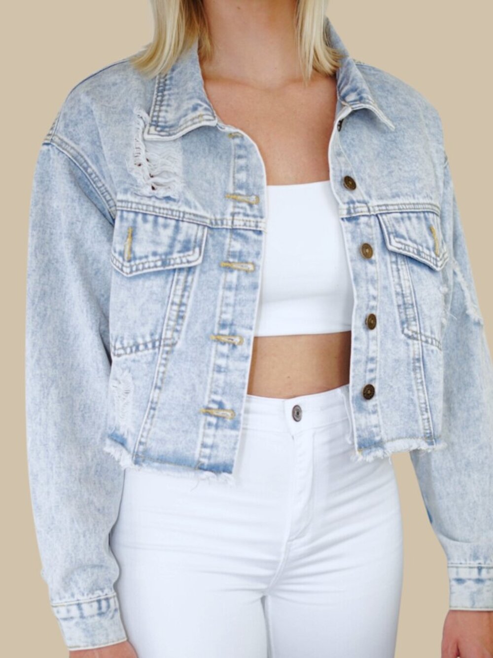 Mississippi State Light Wash Denim Jacket, Brand New with tags - Picture 3 of 5